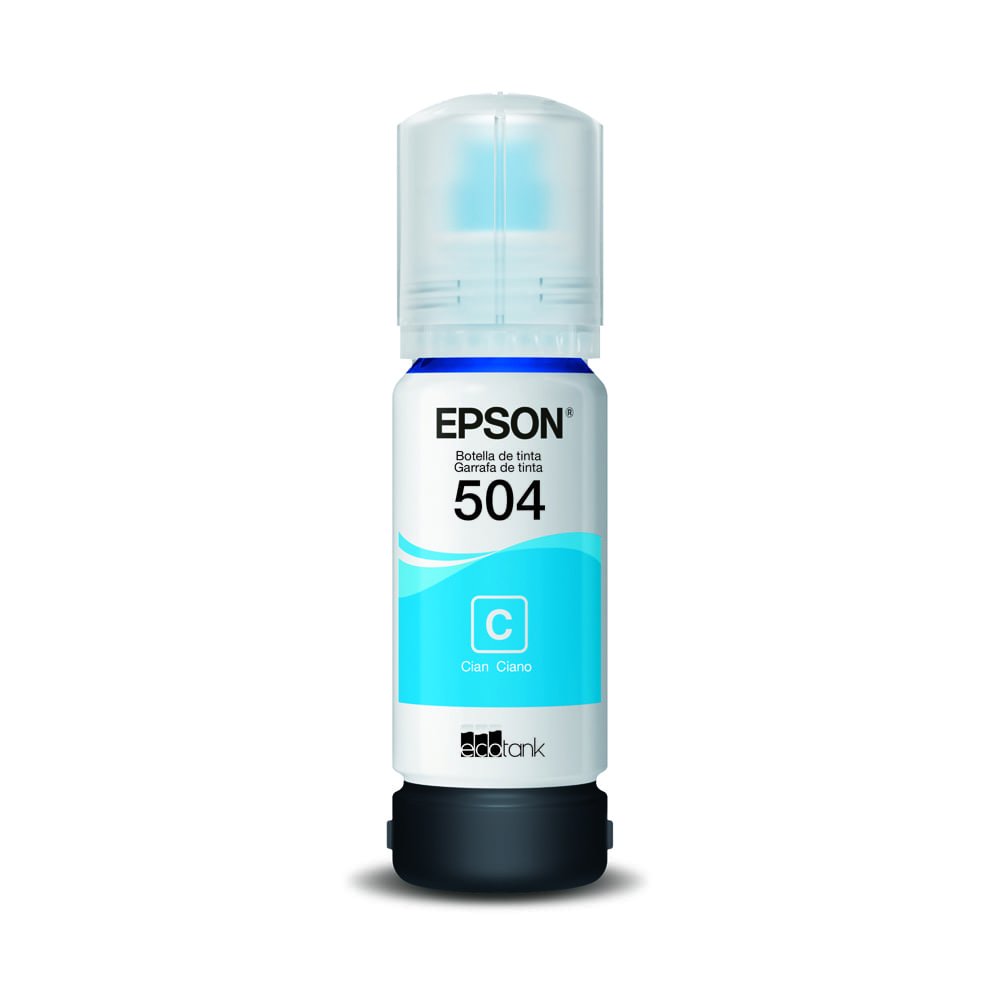 Garrafa de Tinta Ciano para Impressora EcoTank Epson T504222-BR - Original