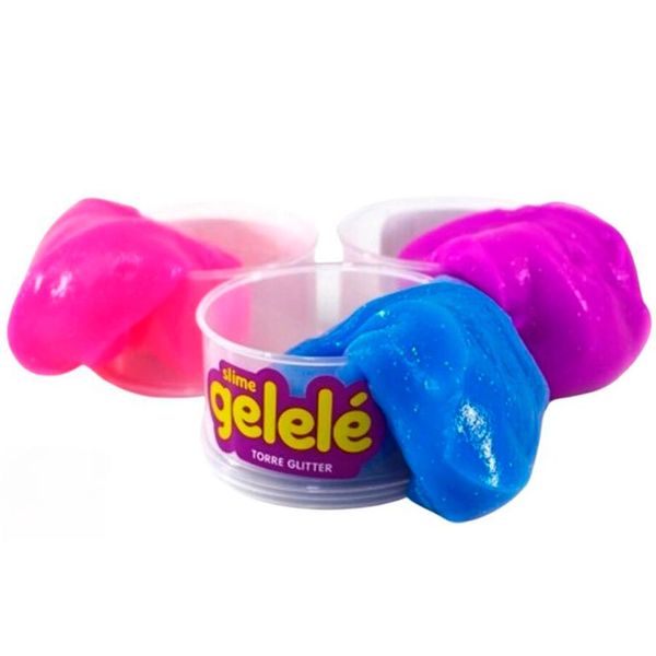 Slime Torre Glitter 196G Gelelé Cores Sortidas (MP)