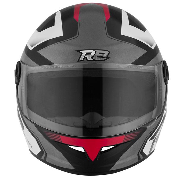 Capacete PTork R8 Pro Brilhante Preto E Vermelho Tamanho 60