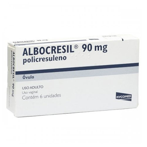 Albocresil 90mg 6  Óvulos Takeda