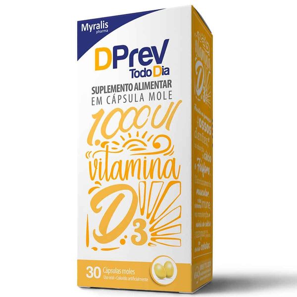 Dprev Todo Dia 1.000UI 30 Cápsulas Myralis