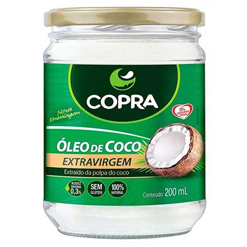 Óleo de Coco Extra Virgem Pote 200ml