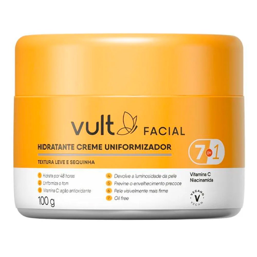 Creme Hidratante Uniformizador Facial Vult 100g