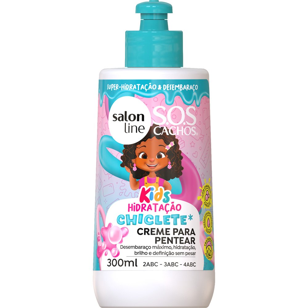 Creme Para Pentear Salon Line Kids Chiclete 300ml