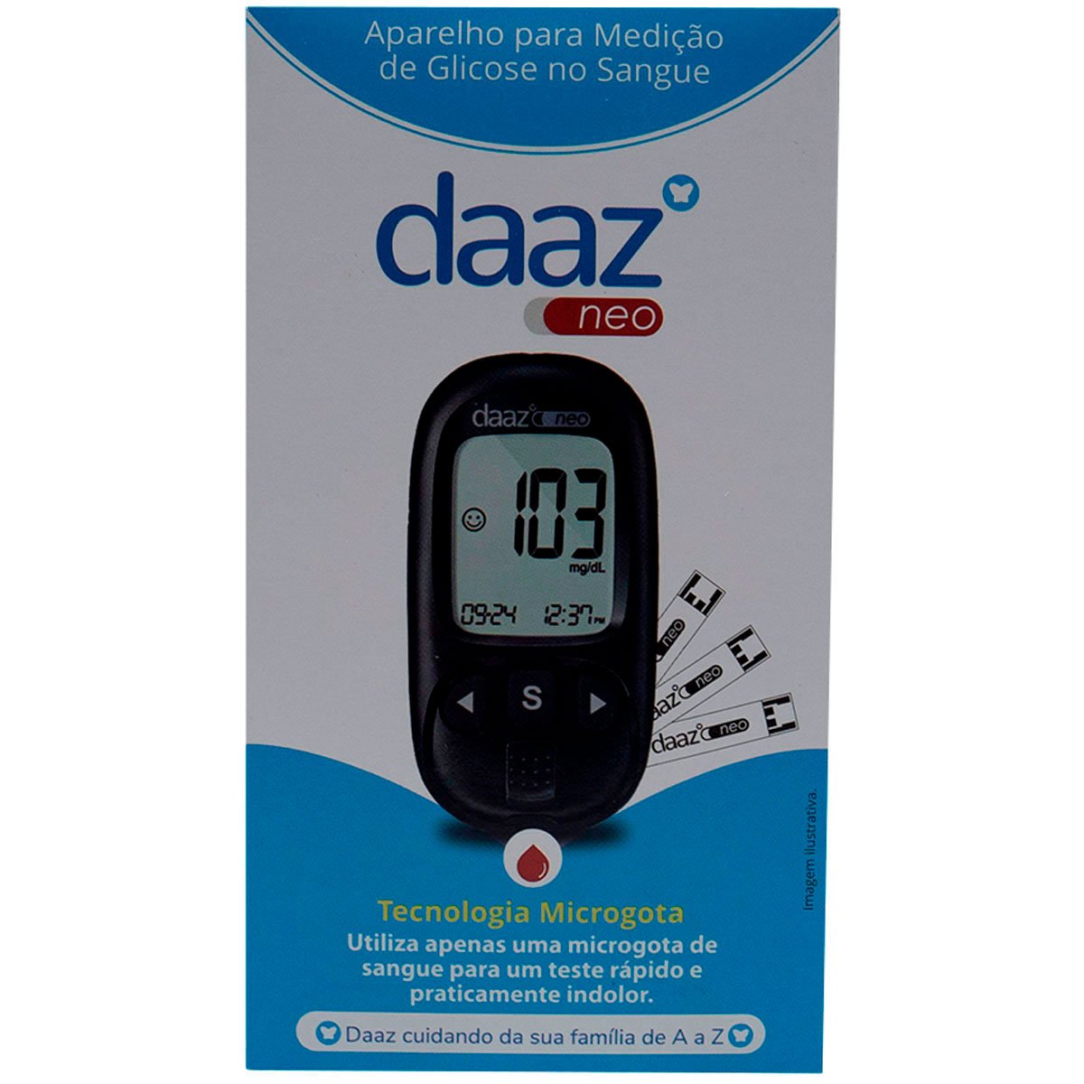 Kit Aparelho Para Medição De Glicose Daaz Neo