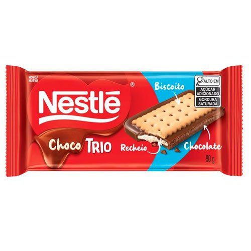 Chocolate Nestlé ChocoBiscuit Leite 90g