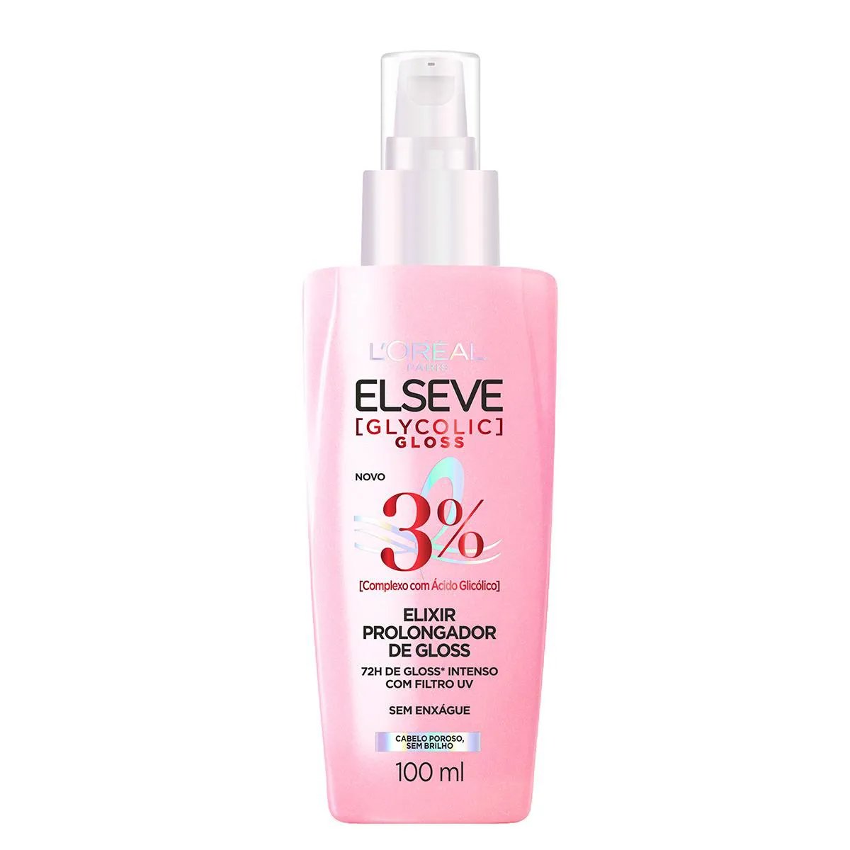 Sérum Capilar L'Oréal Paris Elseve Glycolic Gloss Prolongador De Brilho 100ml