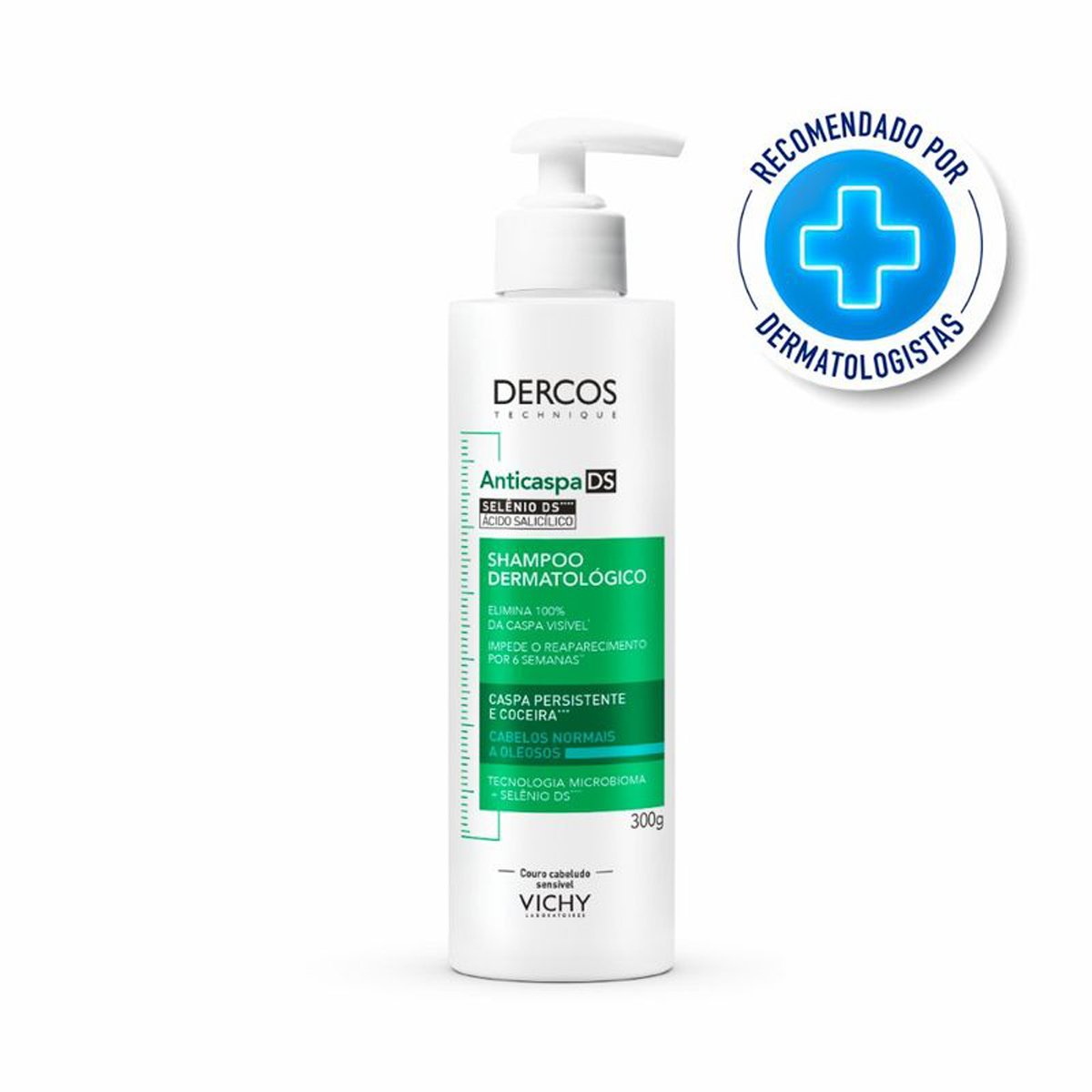 Shampoo Vichy Dercos Anticaspa DS Cabelos Normais a Oleosos 300g