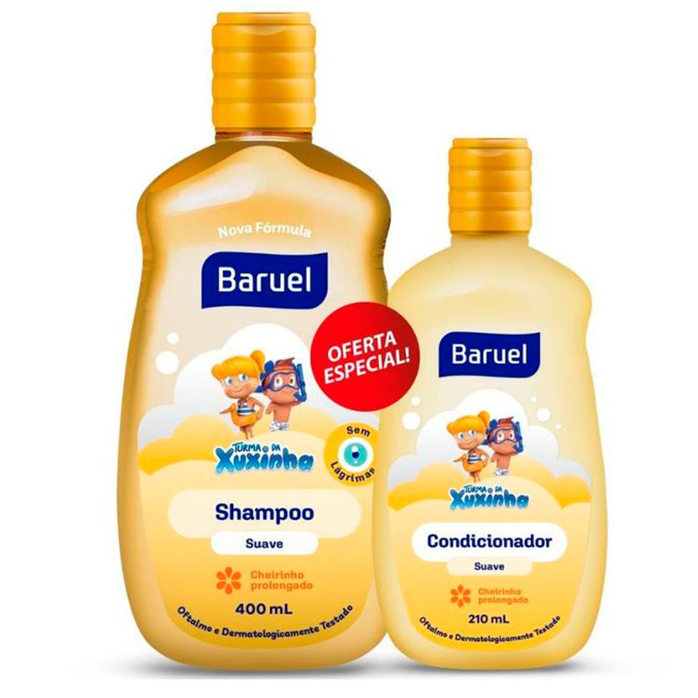 Shampoo 400ml + Condicionador 210ml Infantil Turma da Xuxinha Suave