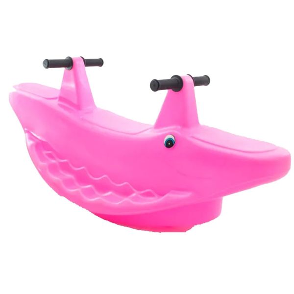 Gangorra Infantil Jacare BB Bolinhas Rosa (MP)