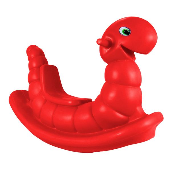 Gangorra Infantil Minhoca BB Bolinhas Vermelho (MP)