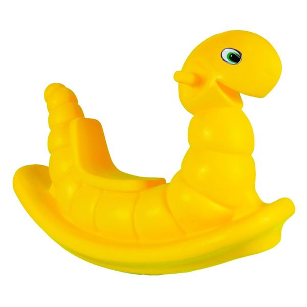 Gangorra Infantil Minhoca BB Bolinhas Amarelo (MP)