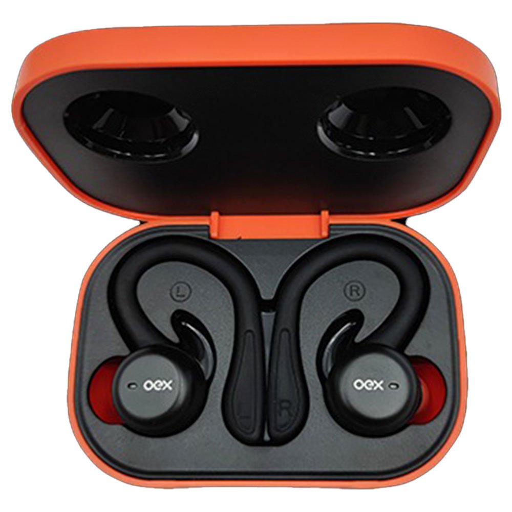 Fone de Ouvido Bluetooth OEX Flex Preto e Laranja TWS21