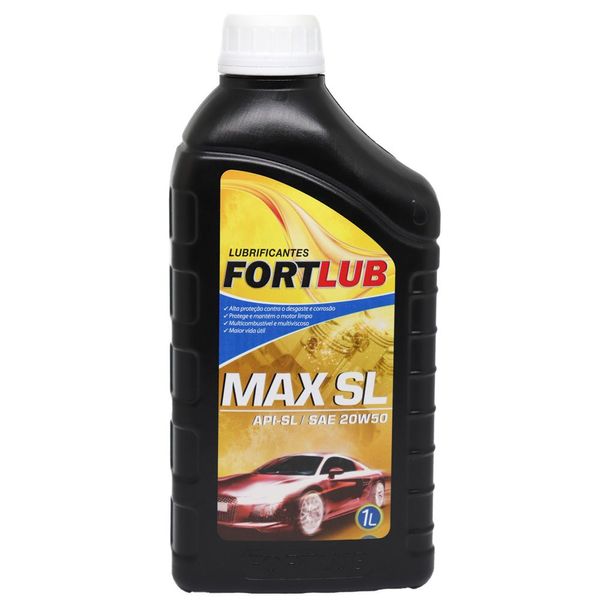 Óleo Lubrificante Fortlub MAX API SL SAE 20W50 1 Litro (MP)