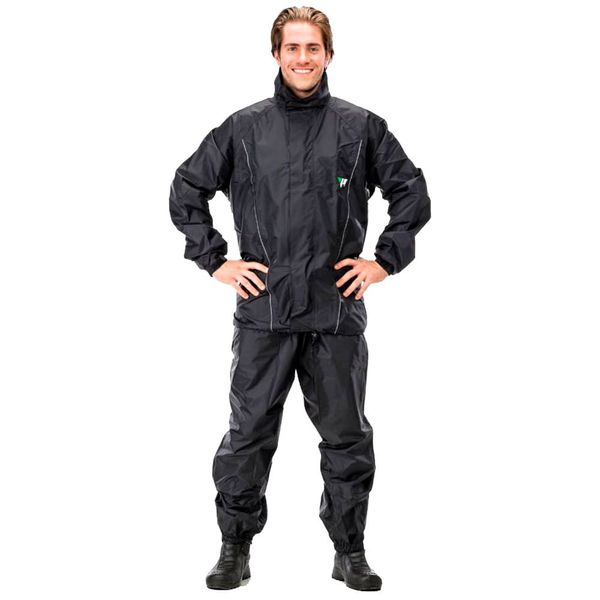 Capa De Chuva Masculino Pantaneiro De Nylon Com Forro Preto GG (MP)
