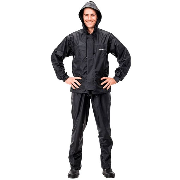 Capa De Chuva Pantaneiro Nylon Com Capuz Preto GG (MP)