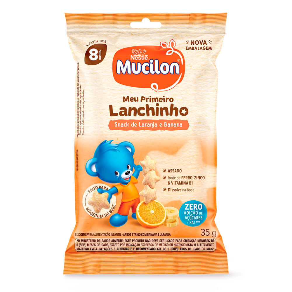 Snack Nestlé Mucilon Laranja E Banana 35g