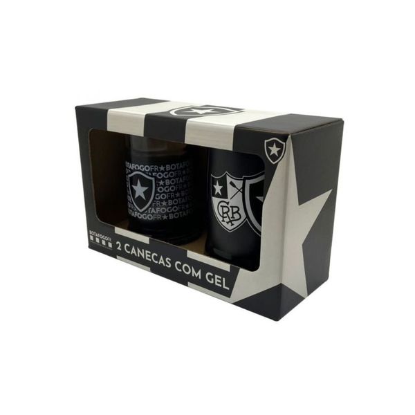 Kit Caneca Gel Botafogo Cebola Brindes 300/400ml 6176 (MP)