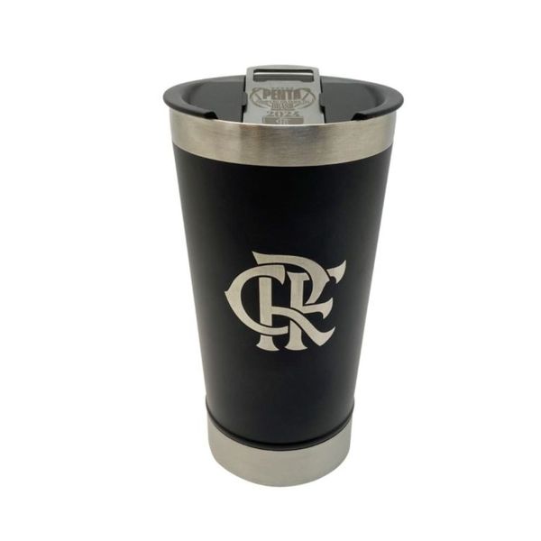 Copo Térmico Flamengo Cebola Brindes Penta Preto 004376 (MP)