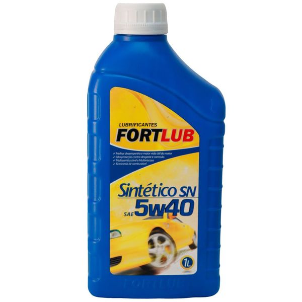 Óleo Lubrificante Fortlub Sintético 5W40 SN 1 Litro (MP)