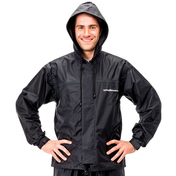 Jaqueta Nylon Para Motoqueiro Com Capuz Pantaneiro Preto G (MP)