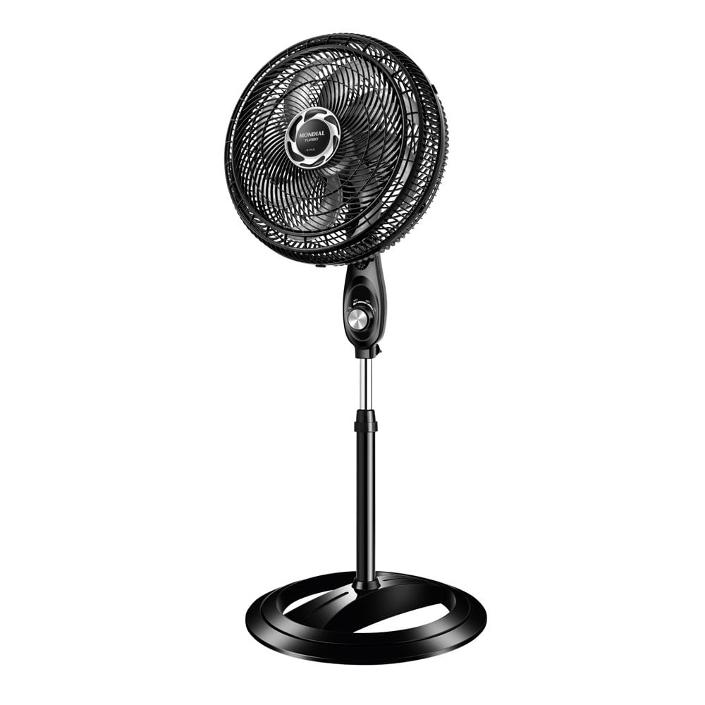 Ventilador de Coluna 40cm Mondial Preto e Prata 40cm NVT-40C-8P