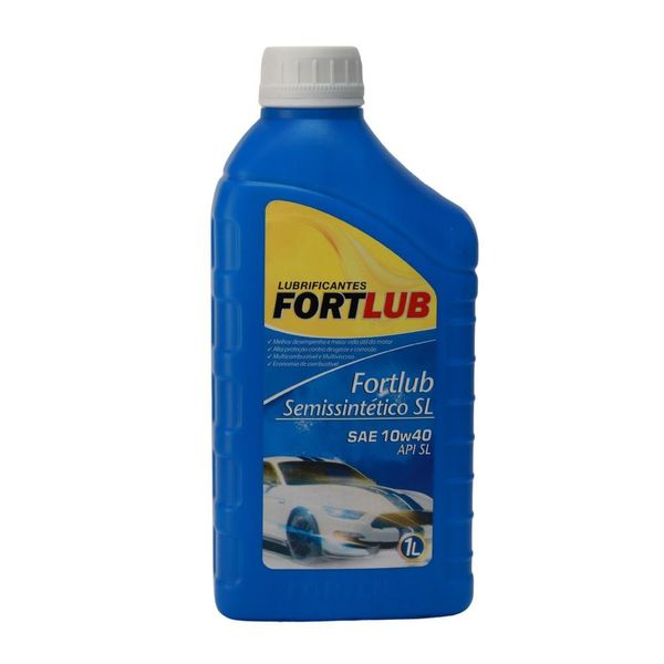 Óleo Lubrificante Fortlub 10W40 SL Semissintético 1 Litro (MP)