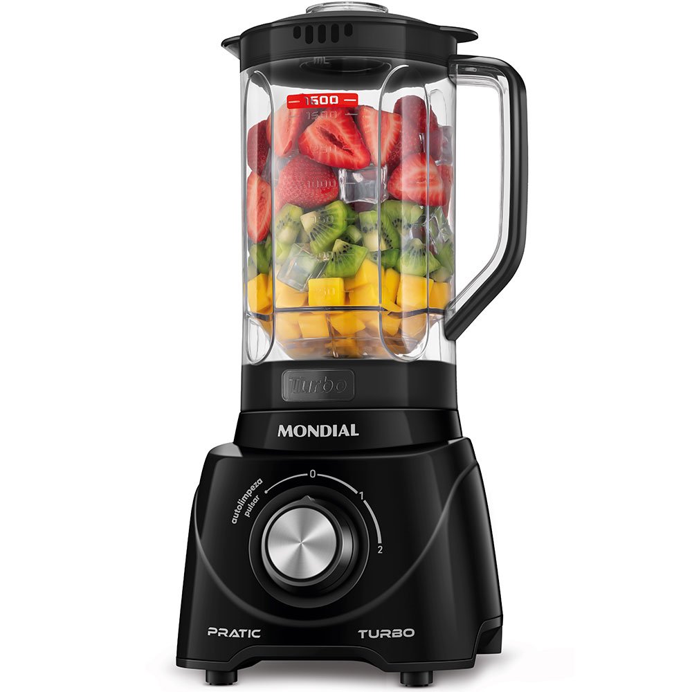 Liquidificador Mondial 2,2 Litros 550W 127V Preto L-98-B