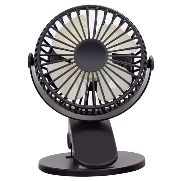 Mini Ventilador De Mesa Alfacell Potência 4,5W Com Suporte Preto AL12029 (MP)