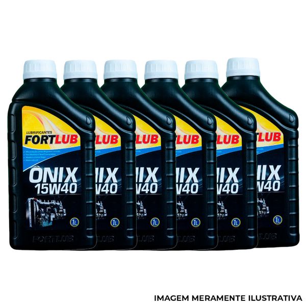 Óleo Lubrificante Fortlub Ônix 15W40 Caixa 24 Unidades 1 Litro (MP)