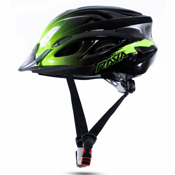 Capacete MTB JPP Rava Space 3 Brilho Preto E Verde 54-58 (MP)