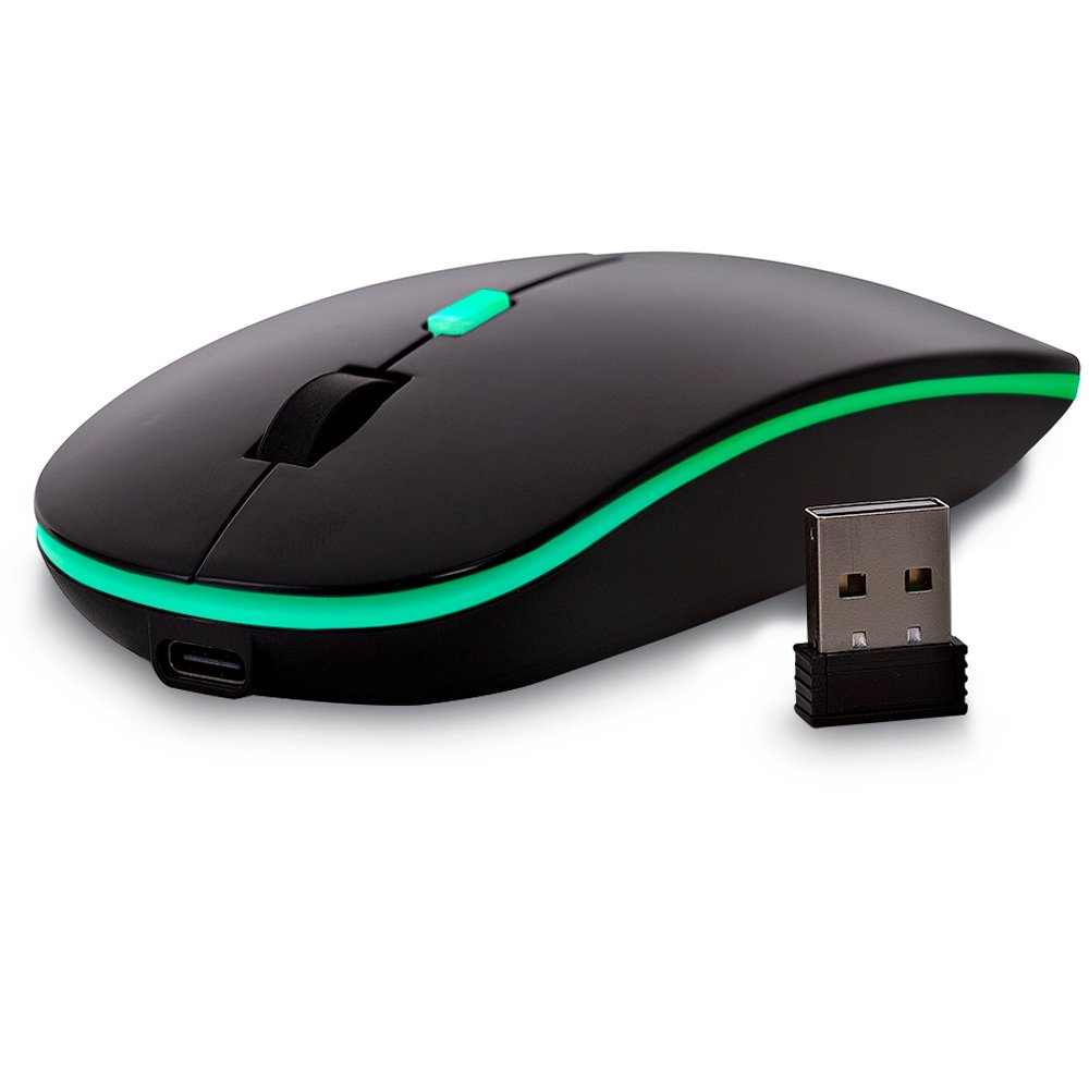 Mouse Maxprint Croma sem fio 2.4G 1.600 dpi Preto