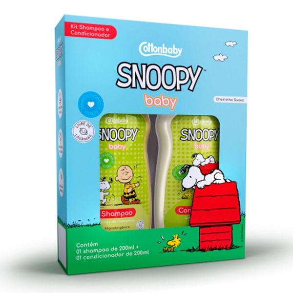 Kit Shampoo + Condicionador Cottonbaby Snoopy Camomila 200ml