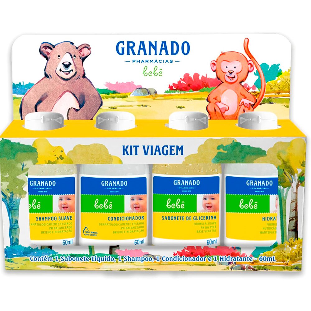 Kit Granado Bebe Sh+Cond+Hid+Sab 60Ml