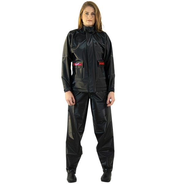 Conjunto Protercapas Capa De Chuva PVC Feminino Serrana M (MP)