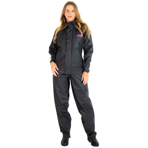 Conjunto Capa De Chuva Protercapas PVC Feminino EG Lider (MP)
