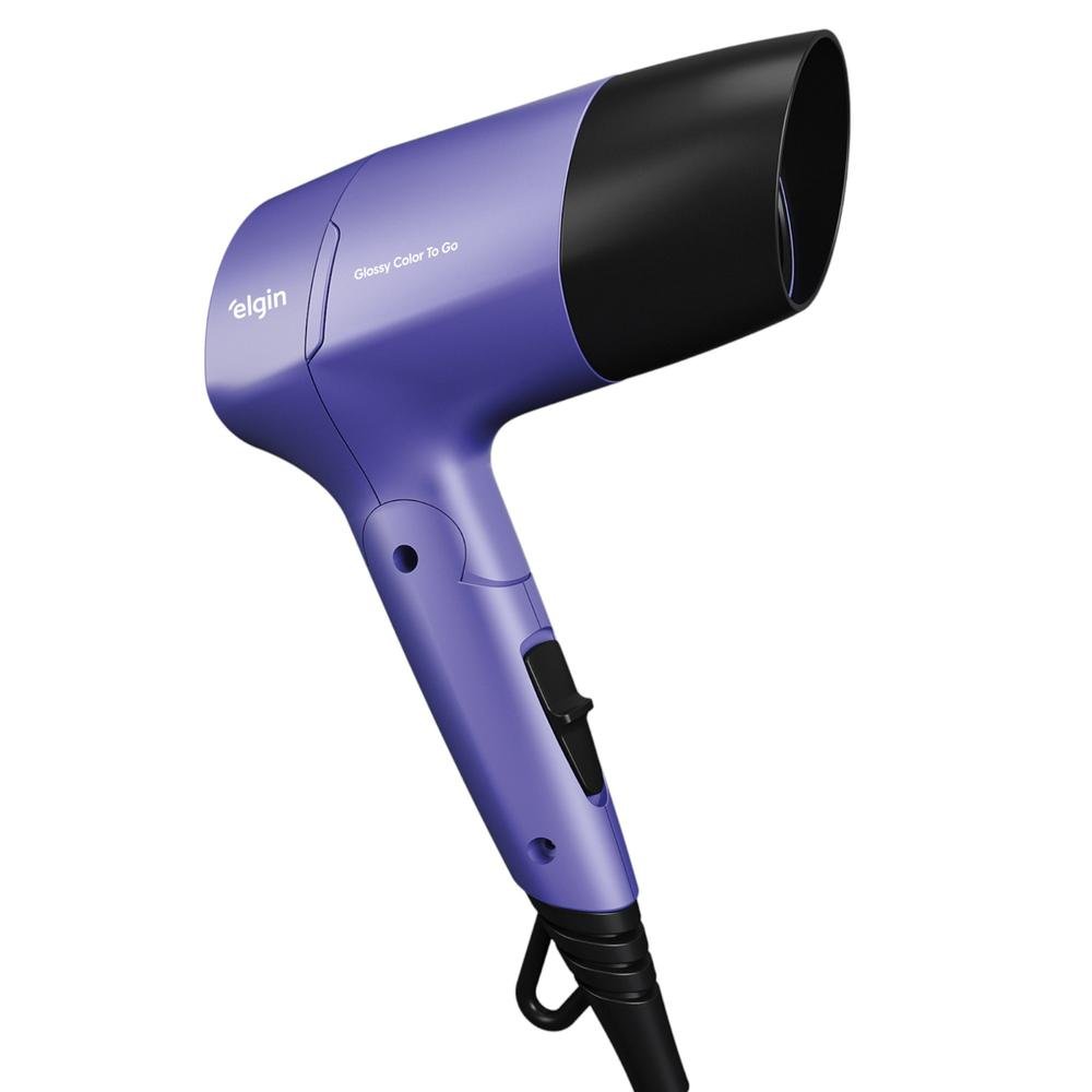 Secador De Cabelo Dobrável Elgin Glossy Color To Go Bivolt (MP)