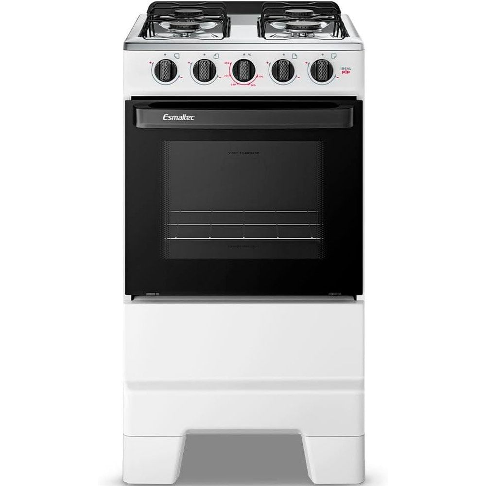 Fogão 4 Bocas Esmaltec Ideal Pop Branco F4ISB 4120