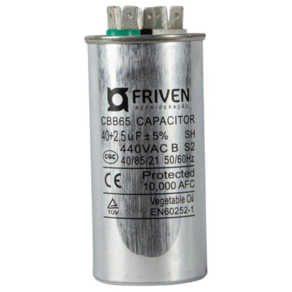 Capacitor Duplo Hulter 40+2,5 MF 440V (MP)