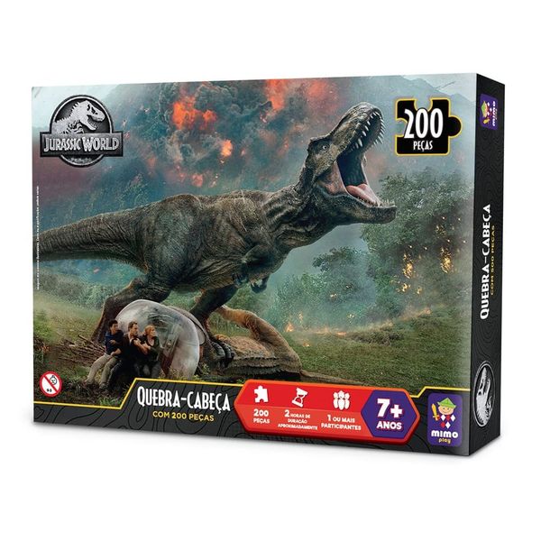 Quebra-Cabeça 200 Peças Mimo Fúria Do T Rex 2067