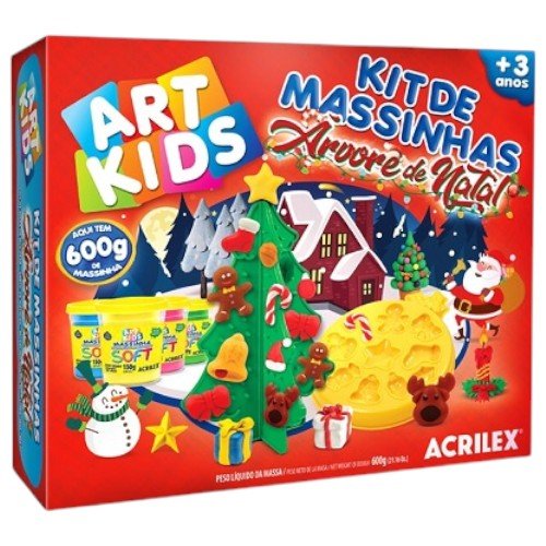 Kit Massinha De Modelar Acrilex Arvore De Natal 40039 (MP)