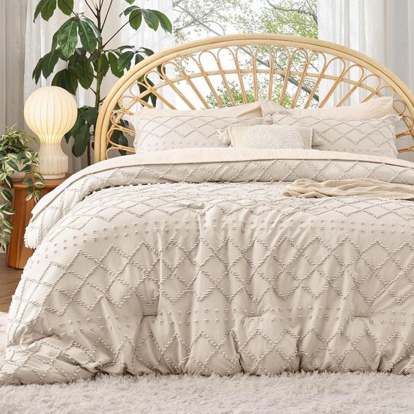Jogo de Cama Queen 3 Peças Vintage Bege BI