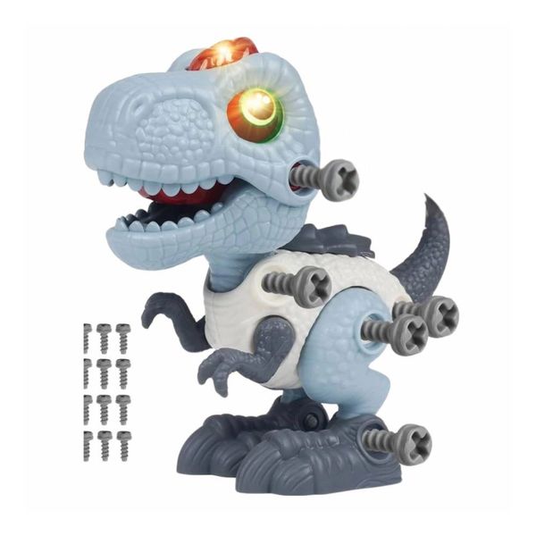 Dinossauro T-Rex Nettoy Monta E Desmonta Com Luz E Som 30174 (MP)
