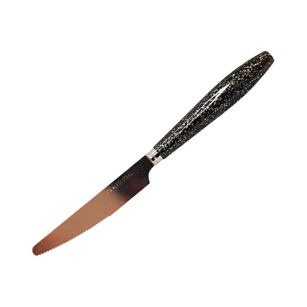 Jogo De Facas De Mesa Artrin Inox 06 Peças Preto (MP)