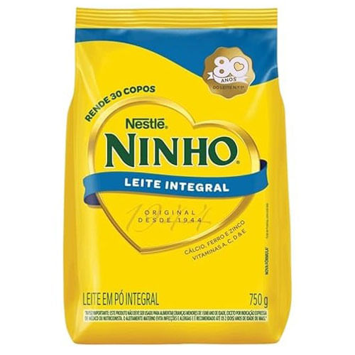 Leite Em Pó Integral Ninho Nestlé 750g