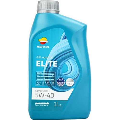 Óleo De Motor Repsol Para Carro Elite Competición 5W40 Sintético 1L (MP)