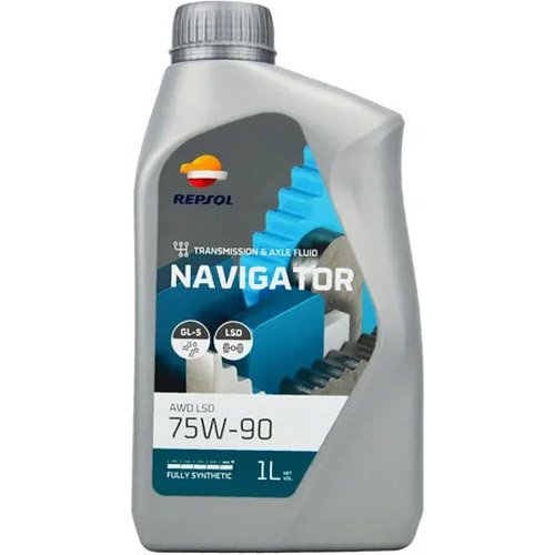 Óleo De Transmissão Repsol Para Carro 75W-90 Navigator AWD LSD Sintético 1L (MP)