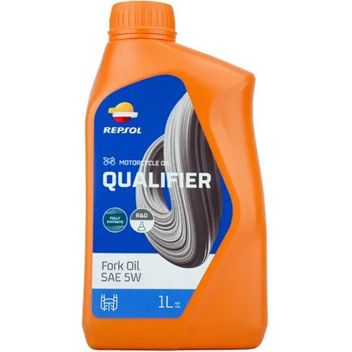 Óleo De Suspensao Repsol Para Moto 5W Qualifier Sintético 1L (MP)