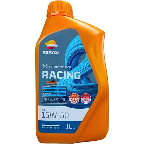 Óleo De Motor Repsol Para Moto 15W-50 Racing 4T Sintético 1L (MP)
