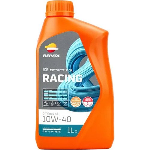 Óleo De Motor Repsol Para Moto 4T 10W-40 Racing Sintético 1L (MP)